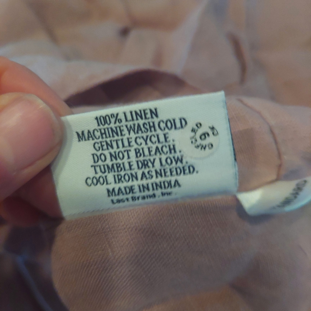 Quince Linen Dusty Mauve Standard Shams! Set Of 2 (L62) - Picture 9 of 10